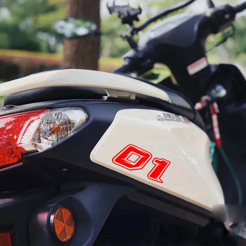 Racing Custom Number Car Stickers