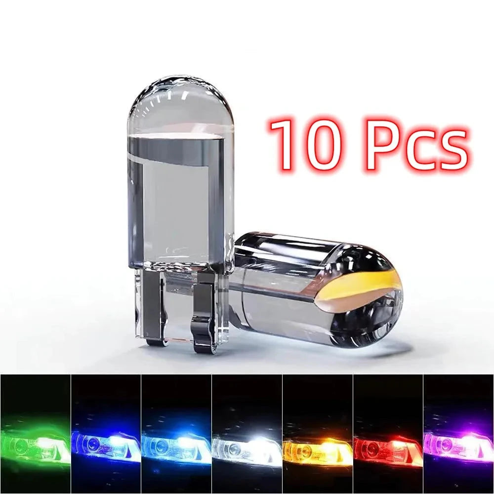 LED T10 Car COB Glass Housing Light