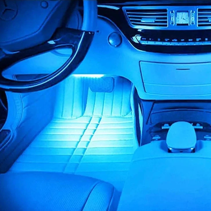 Neon LED Car Interior Ambient Foot Strip Light Kit