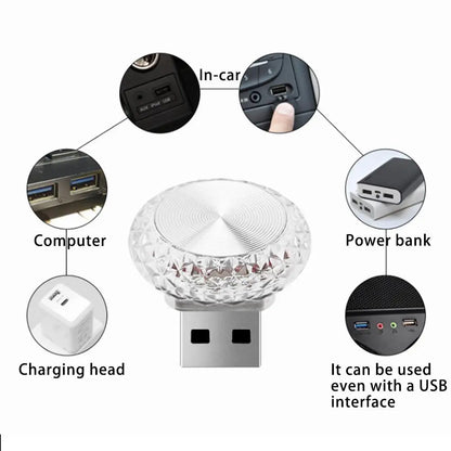 Portable Car USB Ambient Light