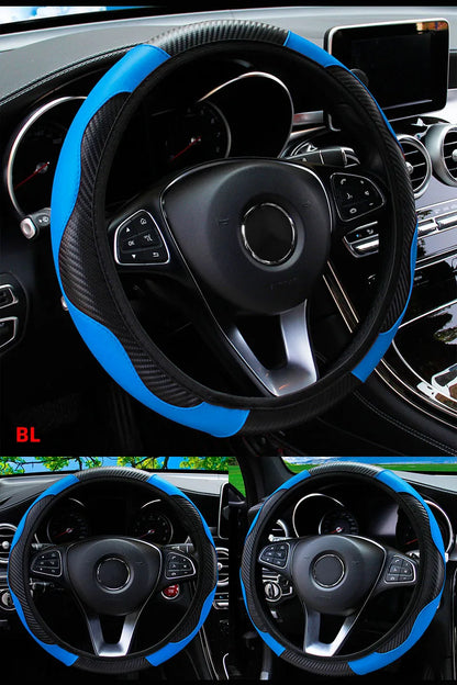 Anti Slip PU Leather Steering Cover