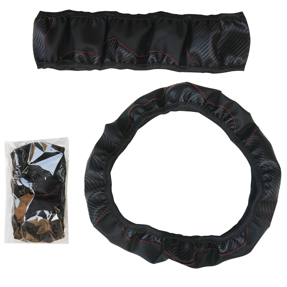 Anti Slip PU Leather Steering Cover