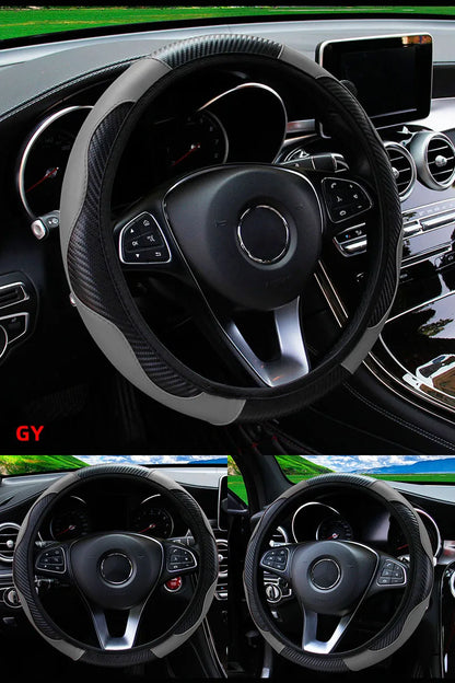 Anti Slip PU Leather Steering Cover