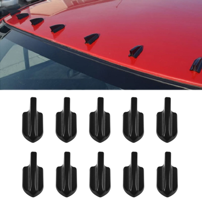 Roof Shark Fins Spoiler Wing Kit